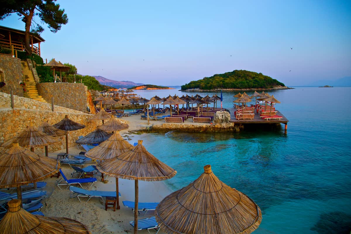 ksamil beach in albania