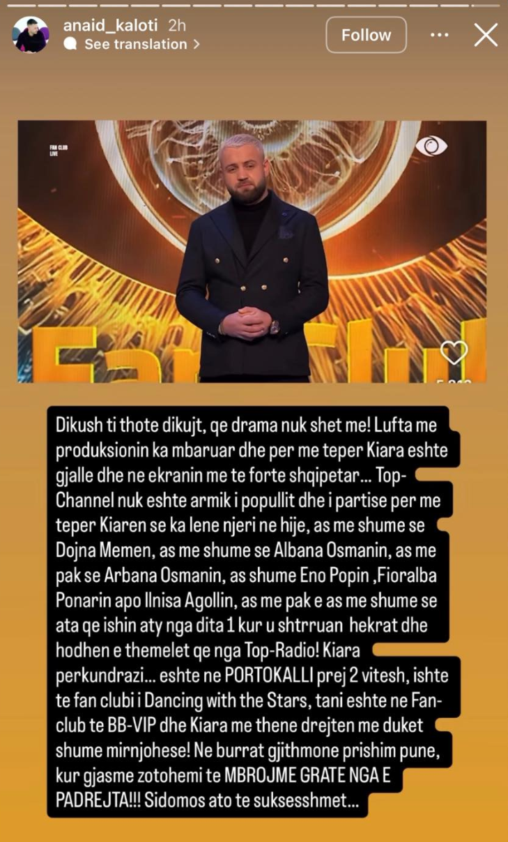  Përballë ke për të thënë më fal prapë    plas keq mes Luizit dhe Anaidit  Foto 