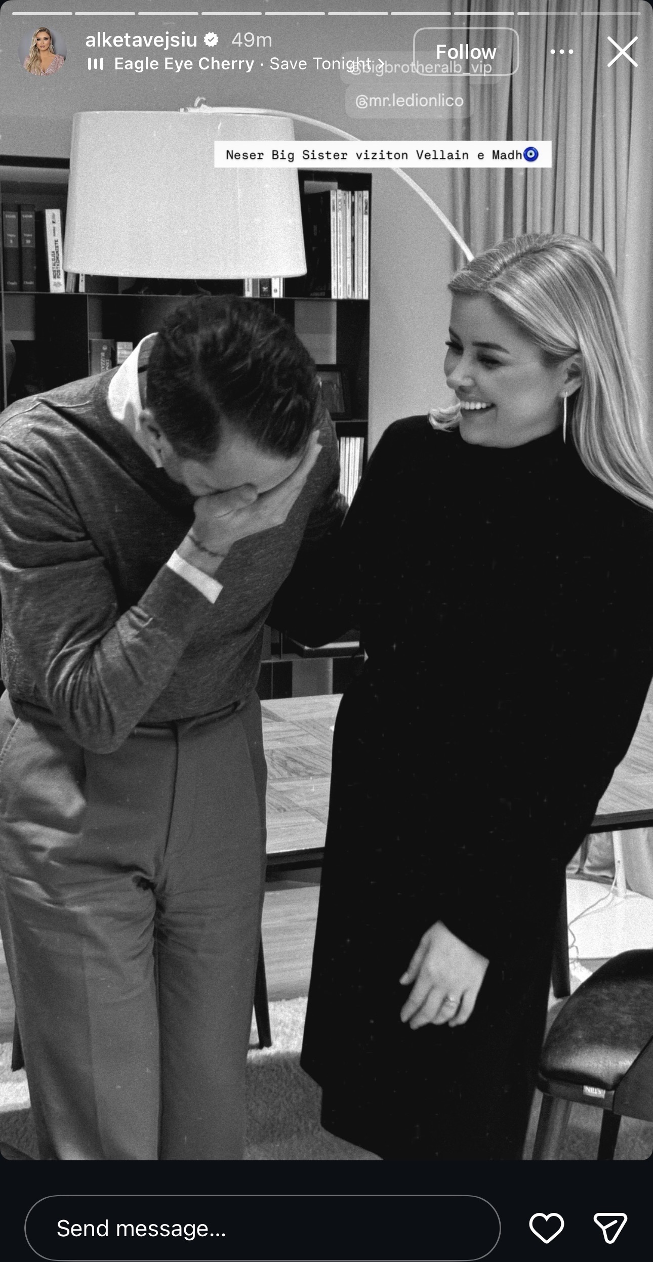 Thyhet Rrjeti  Alketa Vejsiu dhe Ledion Liço bëhen bashkë  ja çfarë do të ndodhë nesër në BBVIP