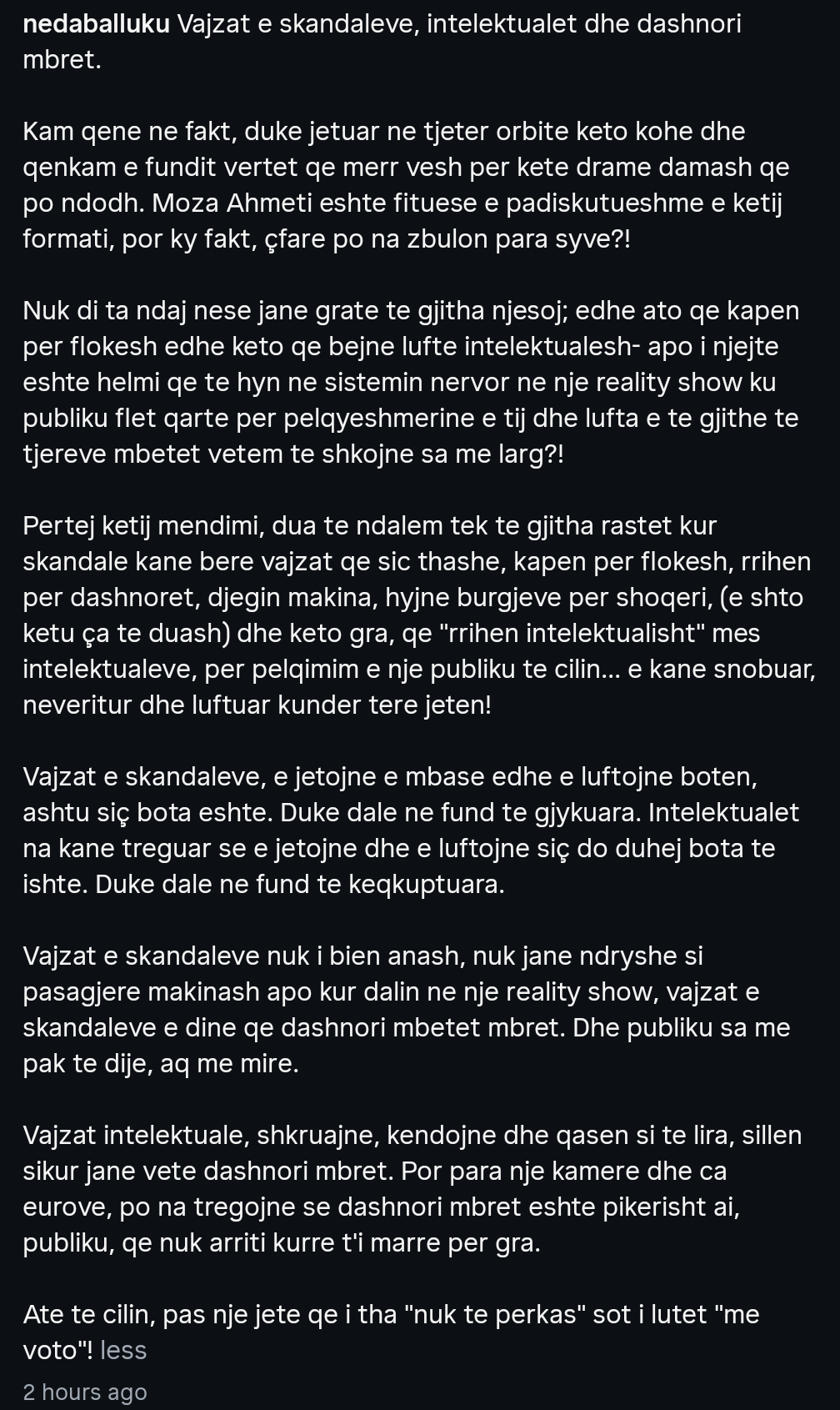  Vajzat e skandaleve   Neda Balluku me reagim të fortë pêr situatën e fundit në Ferma VIP